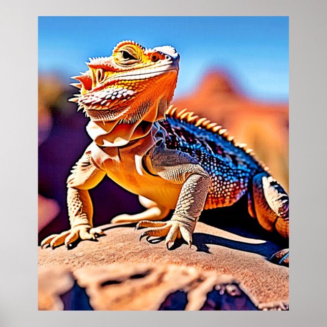Poster Design de Fechamento do Desert Lizard (Frente)