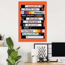Poster Design de Filme VHS Retroativo