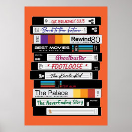 Poster Design de Filme VHS Retroativo