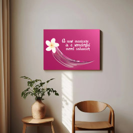 Poster Design de Flor de Unha Elegante