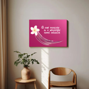 Poster Design de Flor de Unha Elegante