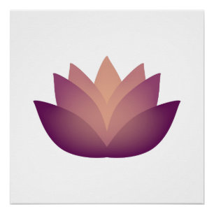 Póster Design de Flor Mauve Lotus