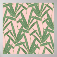 Design de folhagem de bambu elegante