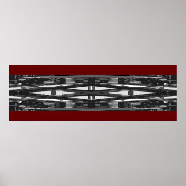 Poster Design de Fotografia abstrato; 12x36" (Frente)