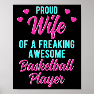 Poster Design de Frase Bll Husnd Para Esposa de Jogador d