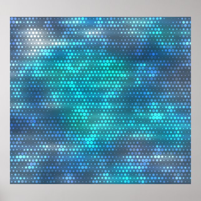 Poster Design de fundo azul-abstrato criativo. (Frente)