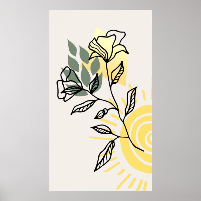 Poster Design de fundo da tendência moderna (Frente)