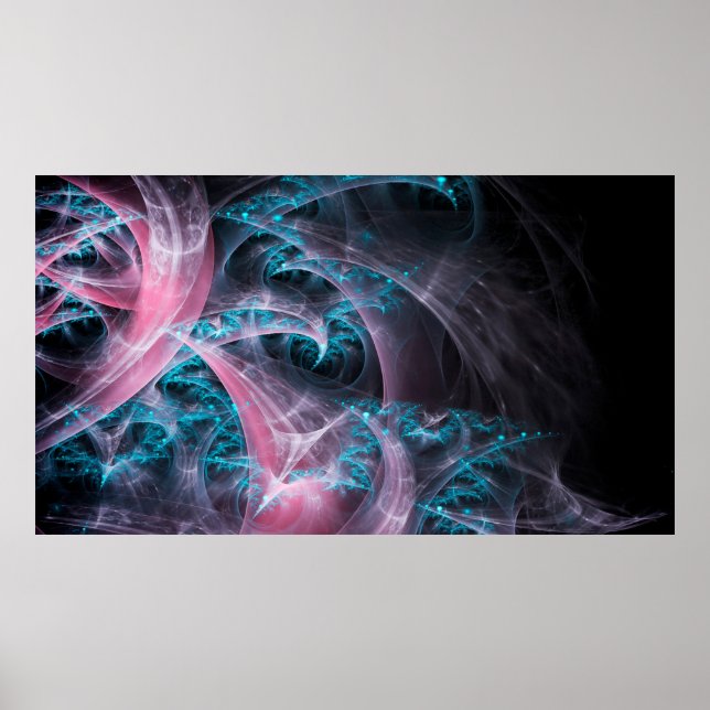 Poster Design de fundo de textura fractal (Frente)