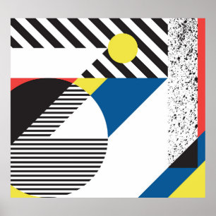 Poster Design de Fundo do Estilo Moderno Retroativo