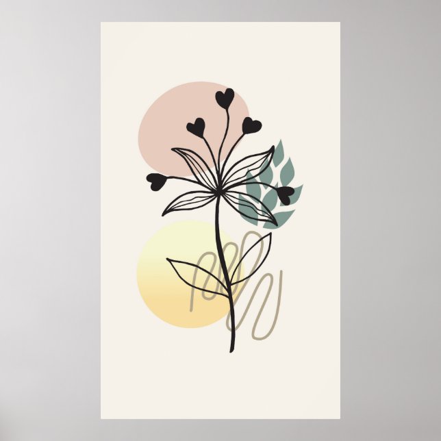 Poster design de fundo moderno (Frente)