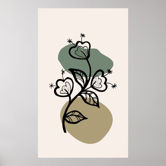 Poster design de fundo moderno (Frente)