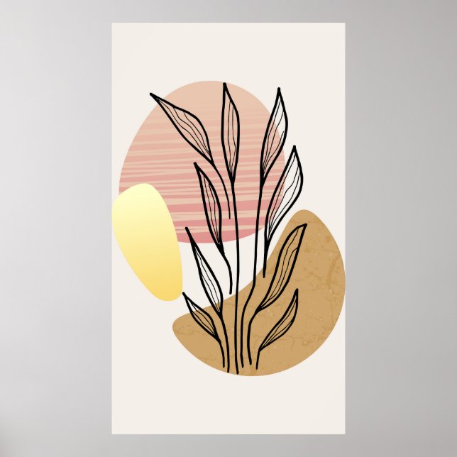 Poster design de fundo moderno  (Frente)