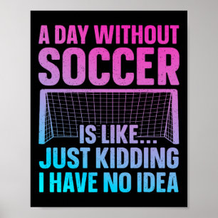 Poster Design de futebol engraçado para homens e mulheres