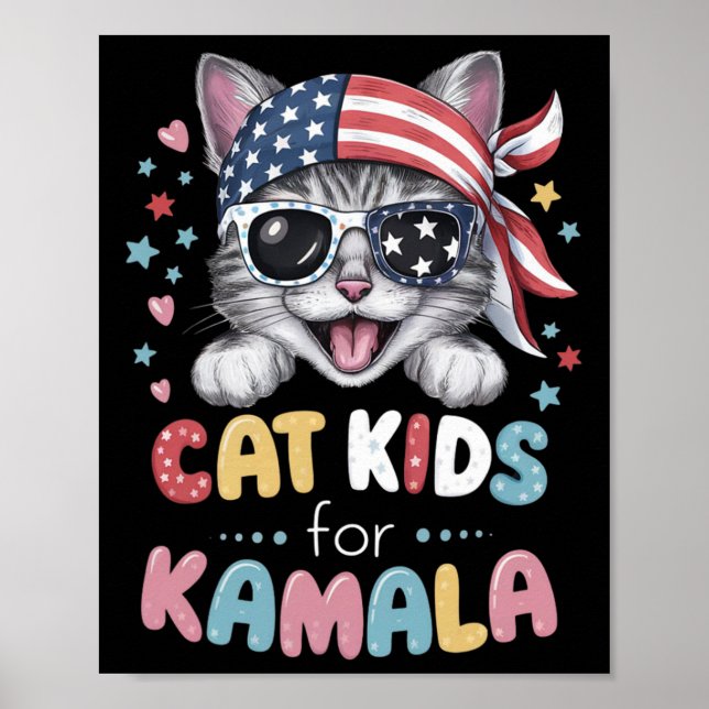 Poster Design De Gato Para Crianças (Frente)