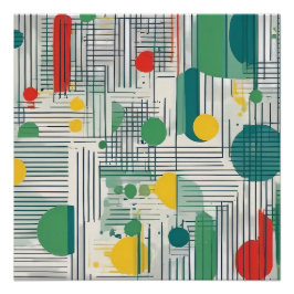 Póster Design de geometria dinâmica e moderna