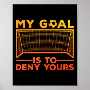 Poster Design de Goleiro de Futebol para Homens e Mulhere