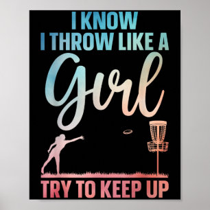 Poster Design De Golfe De Disco Engraçado Para Meninas Di