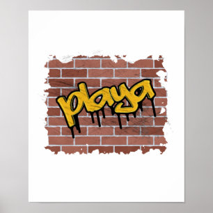 Póster design de grafite