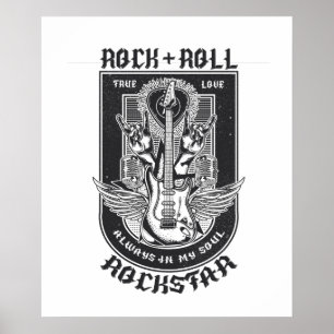 Poster Design de Guitar Rock