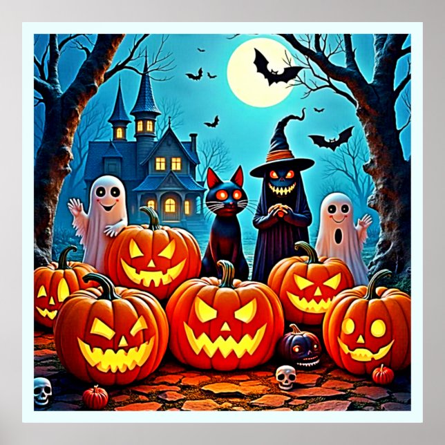 Poster Design de Halloween (Frente)