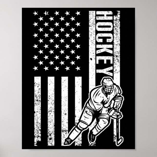 Poster Design De Hóquei Divertido Para Jogadores De Hóque (Frente)