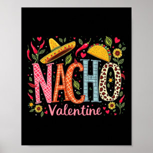 Poster Design de Humor de Comida Mexicana Divertida Nacho
