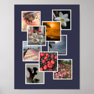 Póster Design de Imagem de Colagem de Fotos