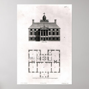 Poster Design de Inigo Jones, 1727