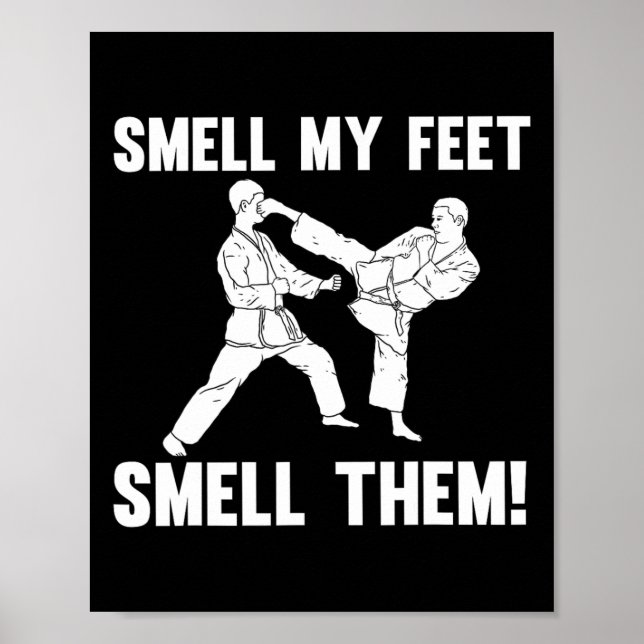 Poster Design De Karate Engraçado Para Homens Mulheres Ka (Frente)
