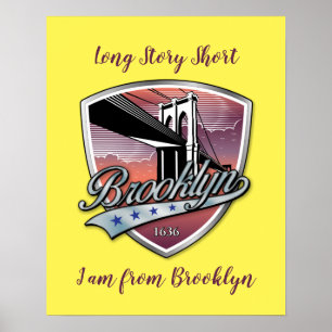 Poster Design de logotipo Brooklyn