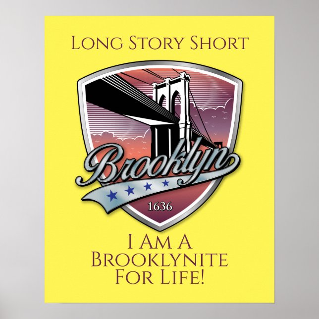 Poster Design de logotipo Brooklyn (Frente)