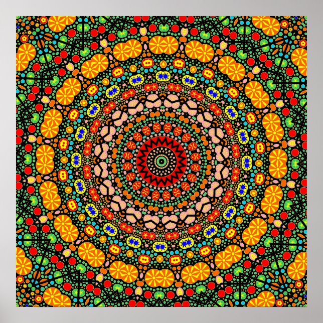 Póster Design de Mandala Detalhado (Frente)