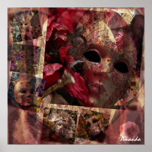 Póster Design de Máscaras Modernos