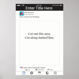 Póster Design de Mídia Social de Quadro Prop Booth