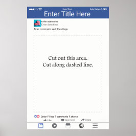 Poster Design de Mídia Social de Quadro Prop Booth