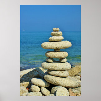 Póster Design de Mini Stone Stack