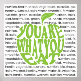 Póster design de motivação malhação