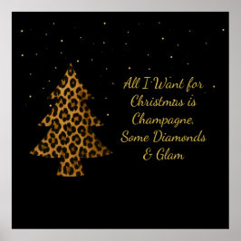 Poster Design de Natal Chic e Glamouroso