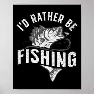 Poster Design de Novidade de Pesca Engraçado para Homens