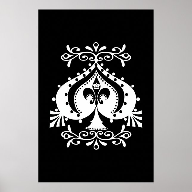 Póster Design de ornamentado de rotação do  (Frente)