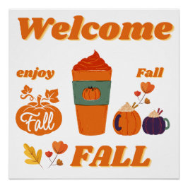 Póster Design de outono