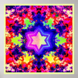 Poster Design de Padrão Colorido Moderno