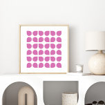 Poster Design de padrão de arte geométrica moderna em vio<br><div class="desc">Design de padrão de arte geométrica moderna em Violet Poster</div>