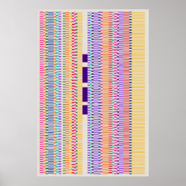 Poster Design de padrão de números de Ramanujan 
