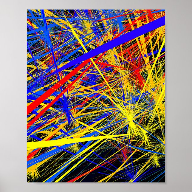 Poster Design de Padrão Geométrico abstrato (Frente)