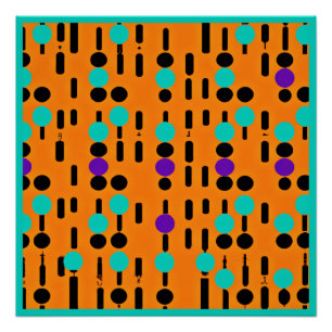 Póster Design de padrão na moda Abstrato