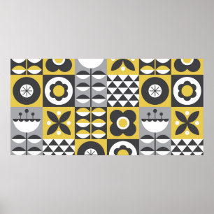 Poster Design de padrão sem soldadura da ventoinha. Esti