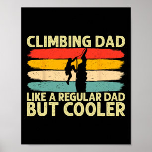 Poster Design de Pai Climber Dia dos Pais para Escalador