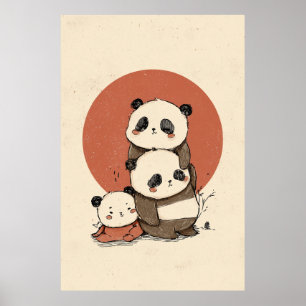 Poster Design de Pandas Cuecas