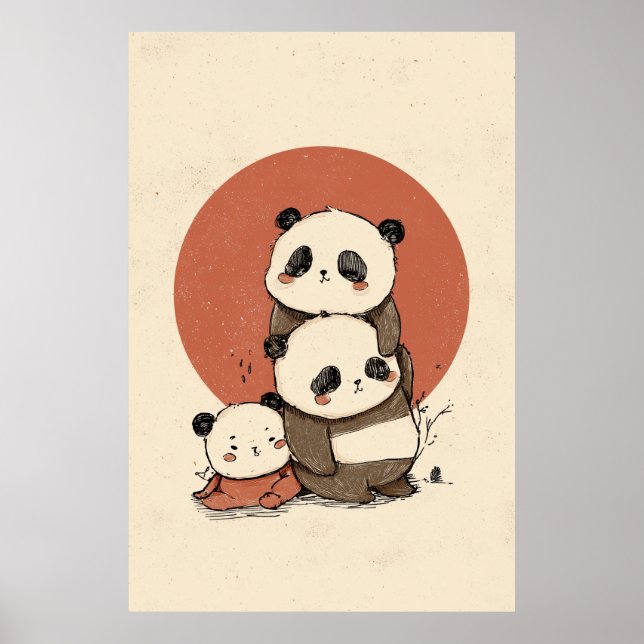 Poster Design de Pandas Cuecas (Frente)